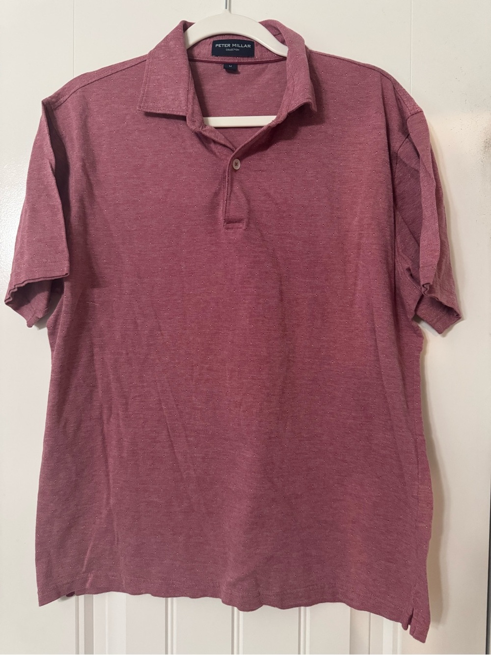 Peter Millar Men’s Short-Sleeve Polo in Dusty Wine